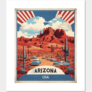 Arizona United States of America Tourism Vintage Poster Posters and Art